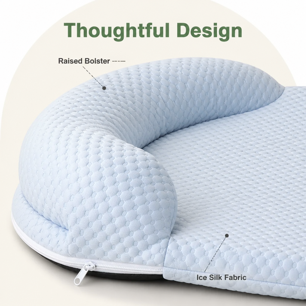 Ortekor Ice Silk Cooling 3D Egg Foam Dog Bed
