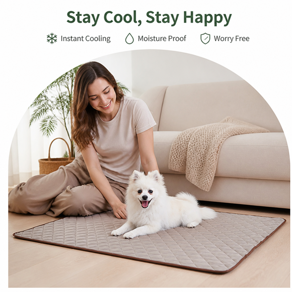 Ortekor Ice Silk Cooling & Moisture-Proof Pet Mat