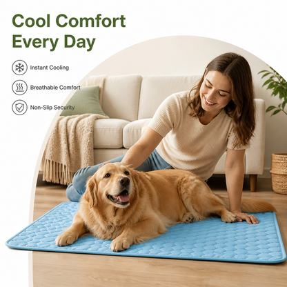 Ortekor Ice Silk & Non-Slip Pet Mat (Machine Washable)