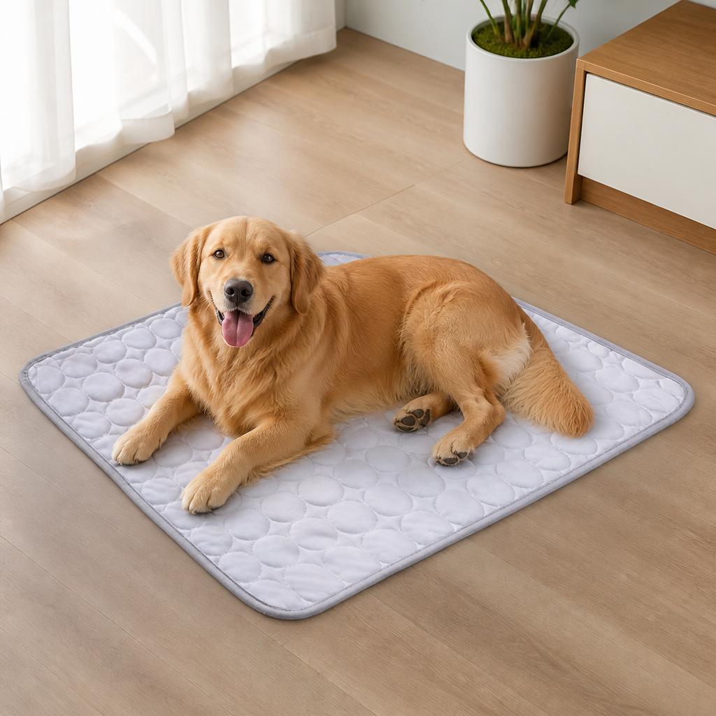 Ortekor Instant Cooling Ice Silk Quilted Pet Mat