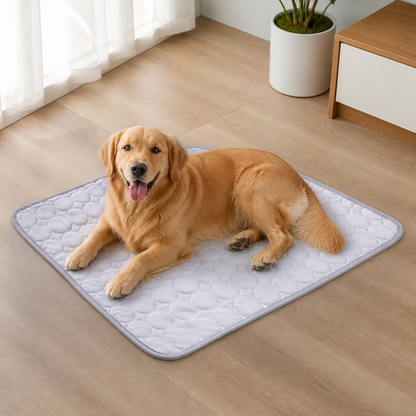 Ortekor Instant Cooling Ice Silk Quilted Pet Mat