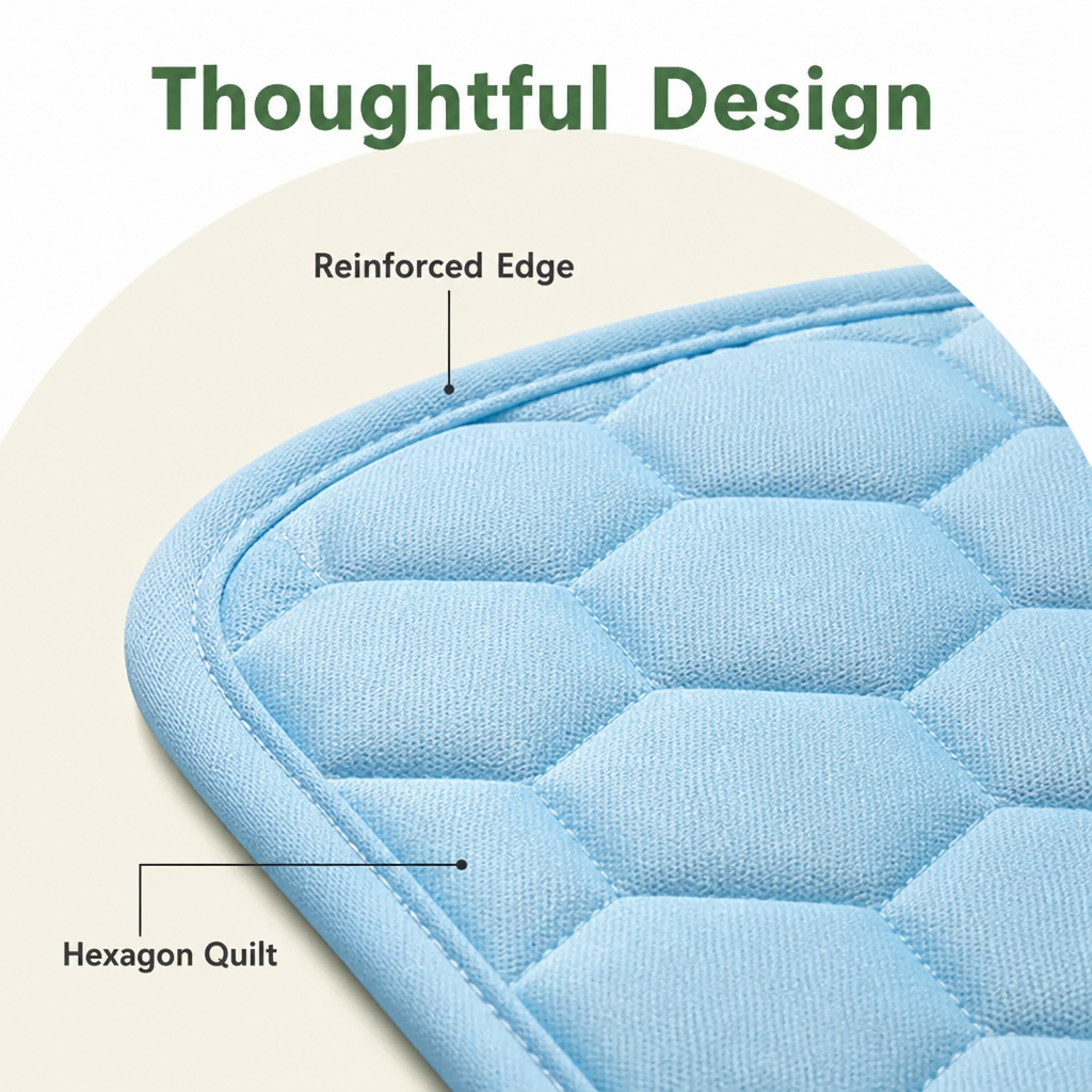 Ortekor Instant Cooling Ice Silk Quilted Pet Mat