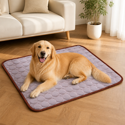 Ortekor Instant Cooling Ice Silk Quilted Pet Mat