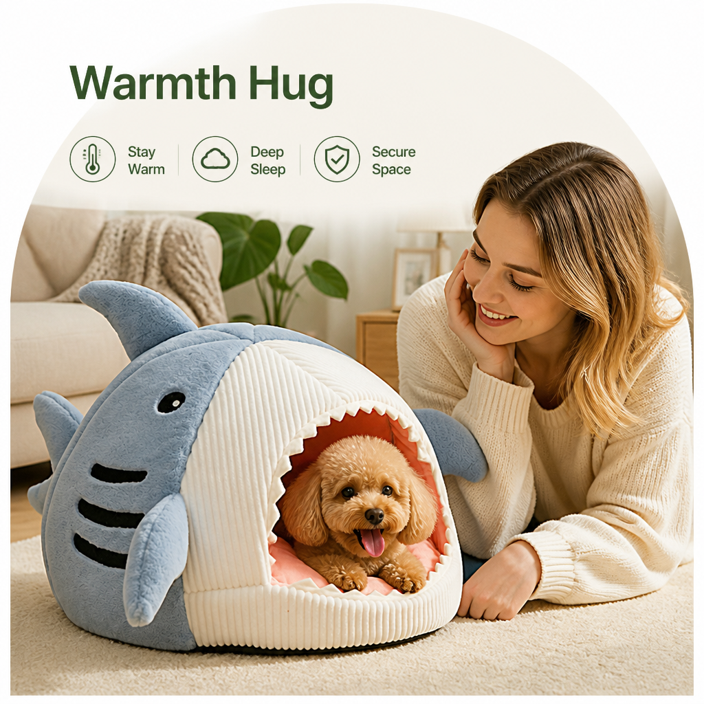 Ortekor Insulated Enclosed Plush Cat Bed