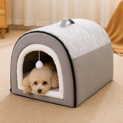 Ortekor Insulated Memory Foam Enclosed Dog Bed (Removable Cover)