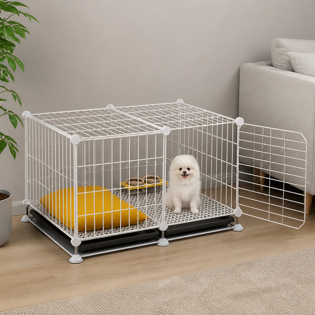 Ortekor Insulated & Separate Toilet Small Dog Kennel