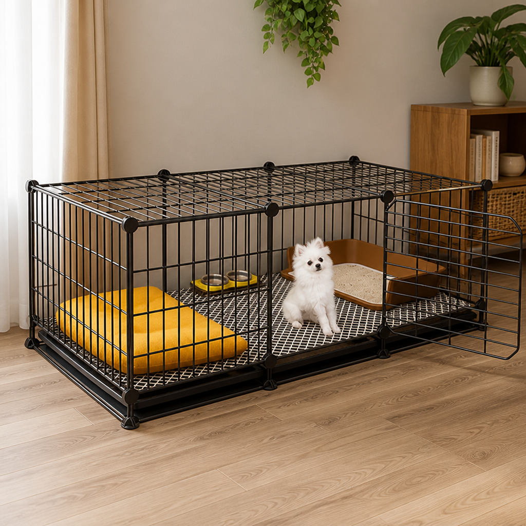 Ortekor Insulated & Separate Toilet Small Dog Kennel