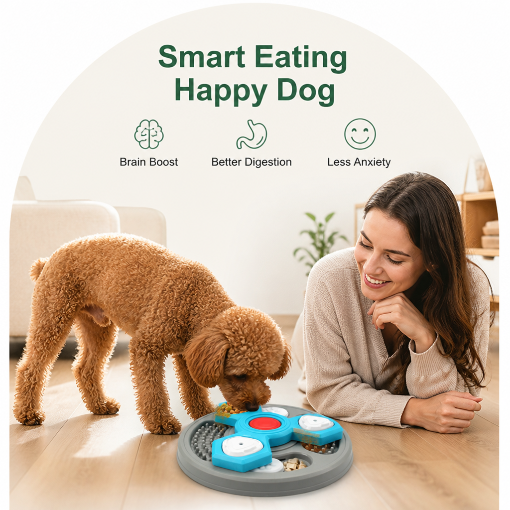 Ortekor Interactive Multi-Layer & Non-Slip Slow Feeder Bowl