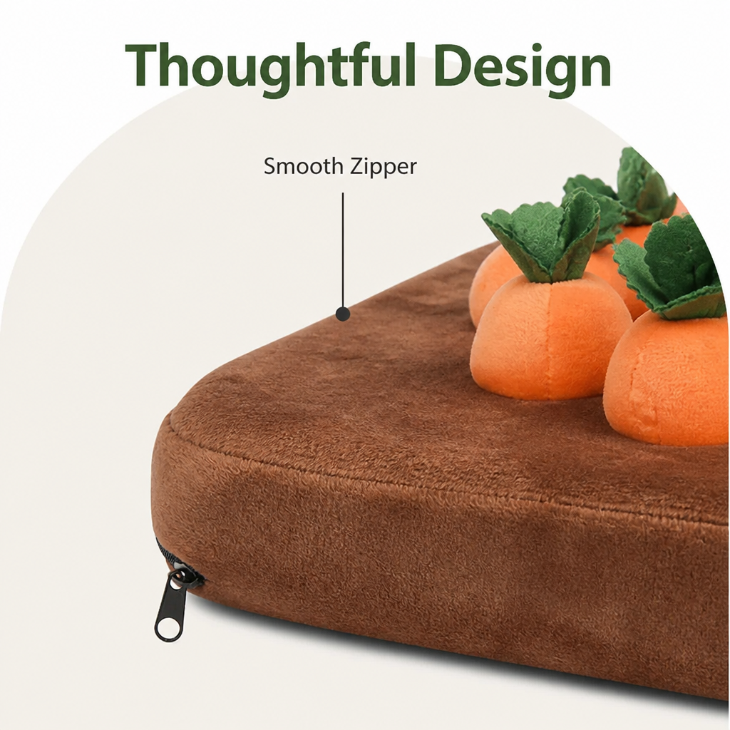 Ortekor Interactive Plush Carrot Snuffle Mat