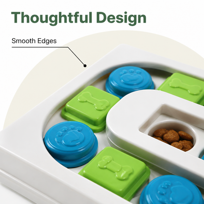 Ortekor Interactive Puzzle & Non-Slip Slow-Feeder Bowl