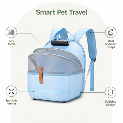 Ortekor Large Breathable Foldable Travel Backpack (Dual Shoulder Straps)