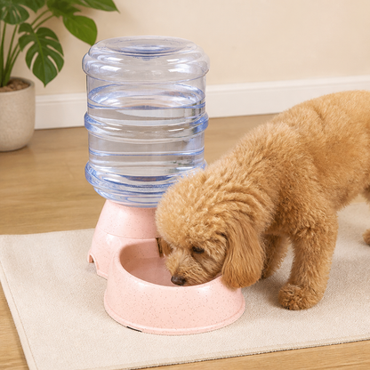 Ortekor Large Capacity Automatic Food & Water Feeder (Removable Bowls)