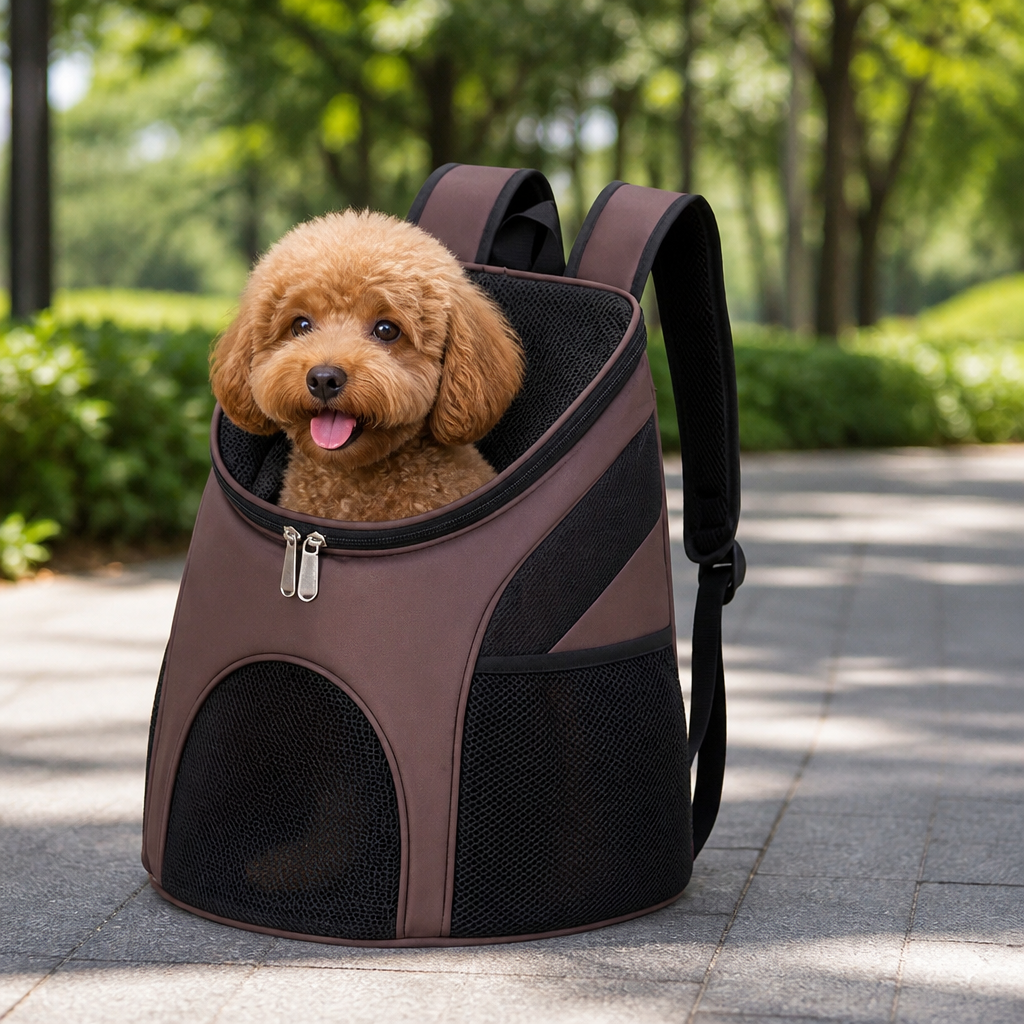 Ortekor Large Capacity & Breathable Mesh Dog Backpack (Foldable)