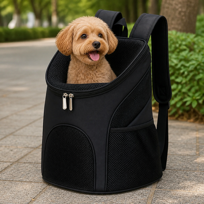 Ortekor Large Capacity & Breathable Mesh Dog Backpack (Foldable)