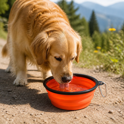 Ortekor Large Capacity Collapsible Travel Dog Bowl