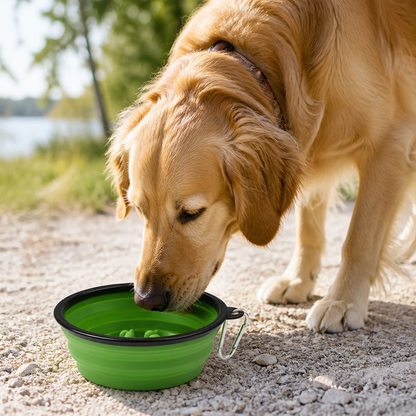 Ortekor Large Capacity Collapsible Travel Dog Bowl