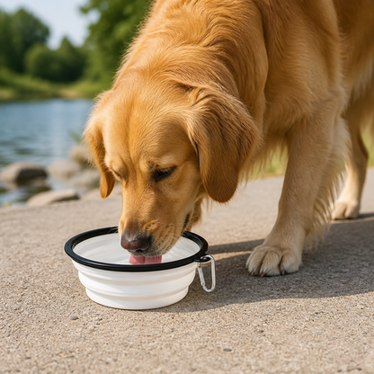 Ortekor Large Capacity Collapsible Travel Dog Bowl