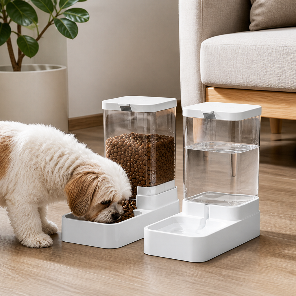 Ortekor Large-Capacity Gravity Pet Feeder & Waterer