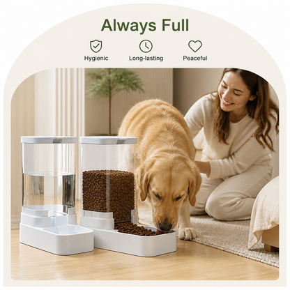Ortekor Large-Capacity Gravity Pet Feeder & Waterer