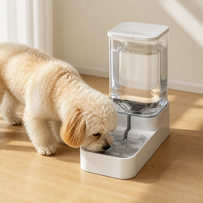 Ortekor Large-Capacity Gravity Pet Feeder & Waterer