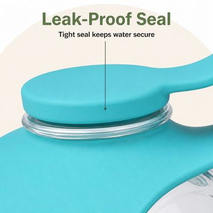Ortekor Leak-Proof Collapsible Silicone Travel Pet Water Bottle (285ml)