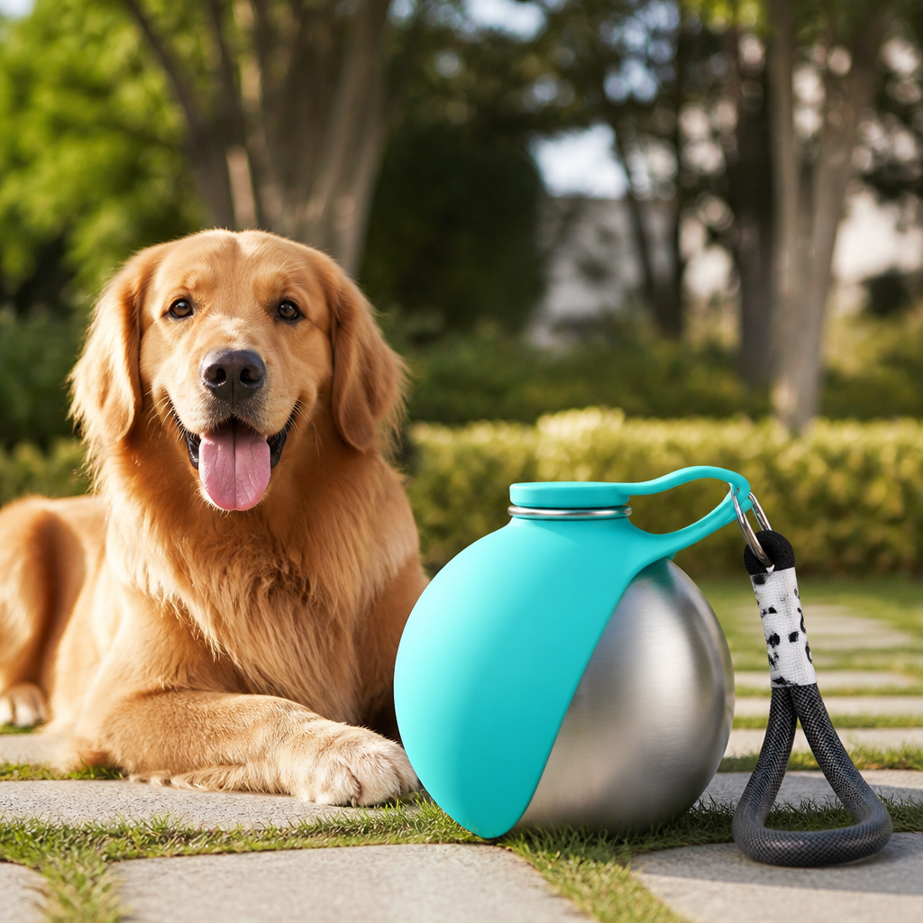 Ortekor Leak-Proof Stainless Steel & Silicone Travel Water Bottle