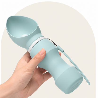 Ortekor Leakproof Foldable Food-Grade Silicone Dog Water Bottle