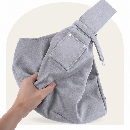 Ortekor Lightweight Polyester Crossbody Pet Sling Carrier (Fits Up To 12 Lbs)