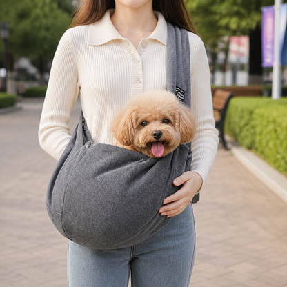 Ortekor Lightweight Polyester Crossbody Pet Sling Carrier (Fits Up To 12 Lbs)
