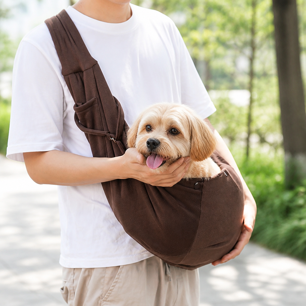 Ortekor Lightweight Polyester Single-Shoulder Sling Carrier (Phone Pocket)