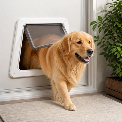 Ortekor Lockable & Insulated Dog Door (Easy Install)
