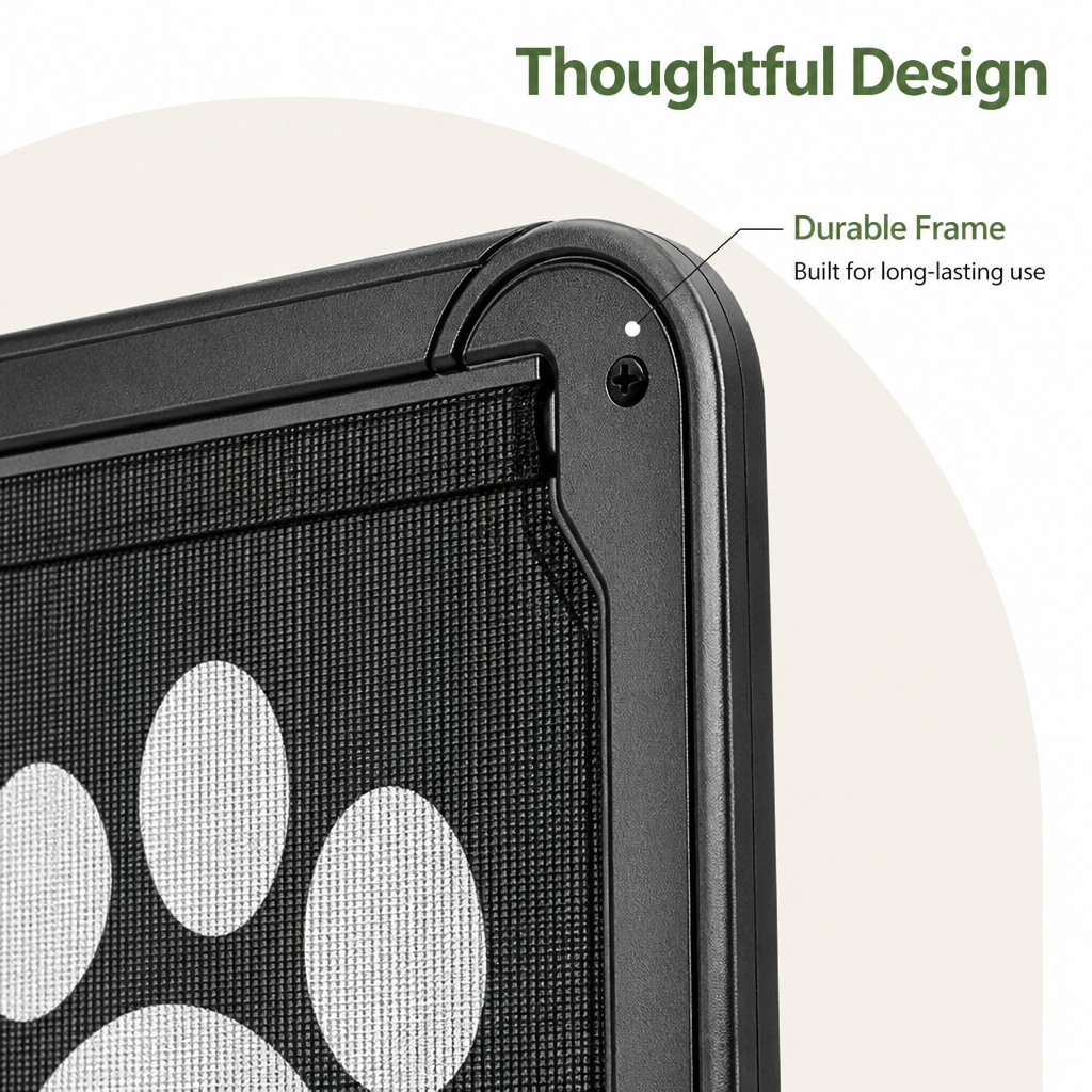 Ortekor Lockable Magnetic & Easy Install Pet Door (Windows & Gates)