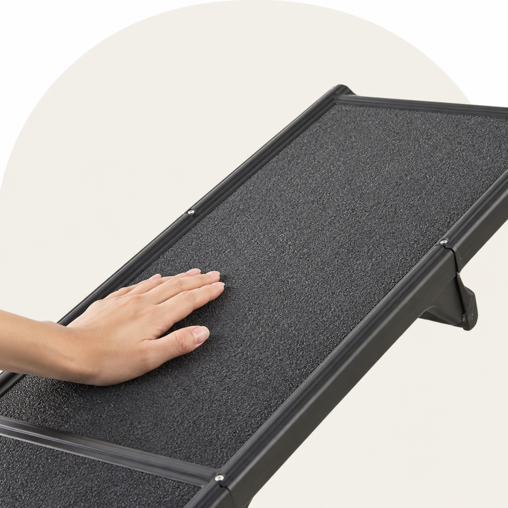 Ortekor Long Folding Dog Ramp With Side Rails (Supports 150 lb)
