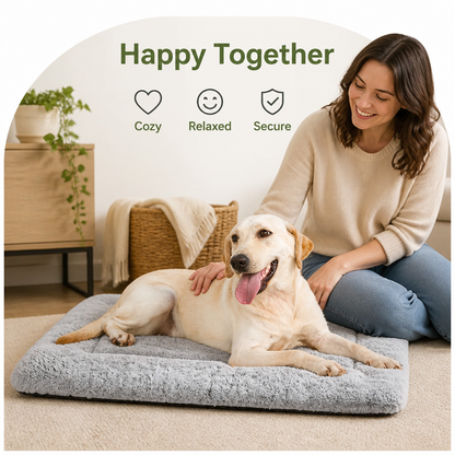 Ortekor Machine Washable Fleece Cotton Pet Mat