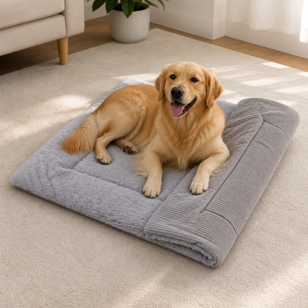 Ortekor Machine Washable Fleece Cotton Pet Mat