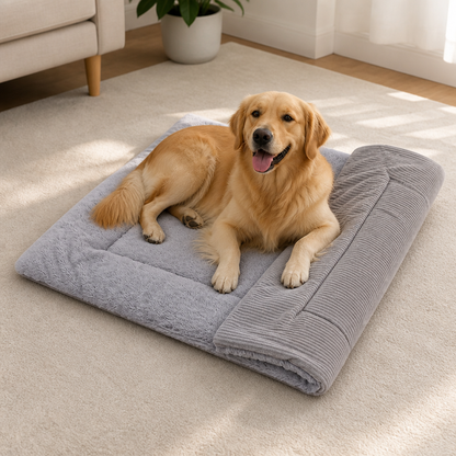 Ortekor Machine Washable Fleece Cotton Pet Mat