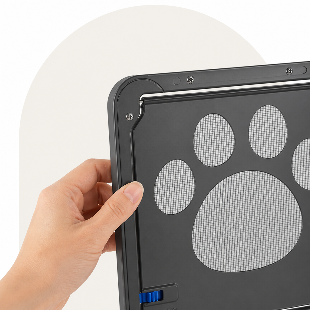 Ortekor Magnetic Self-Closing & Lockable Pet Screen Door
