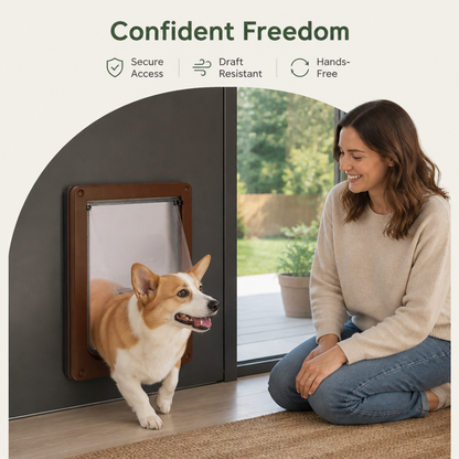 Ortekor Magnetic Self-Closing Pet Flap Door