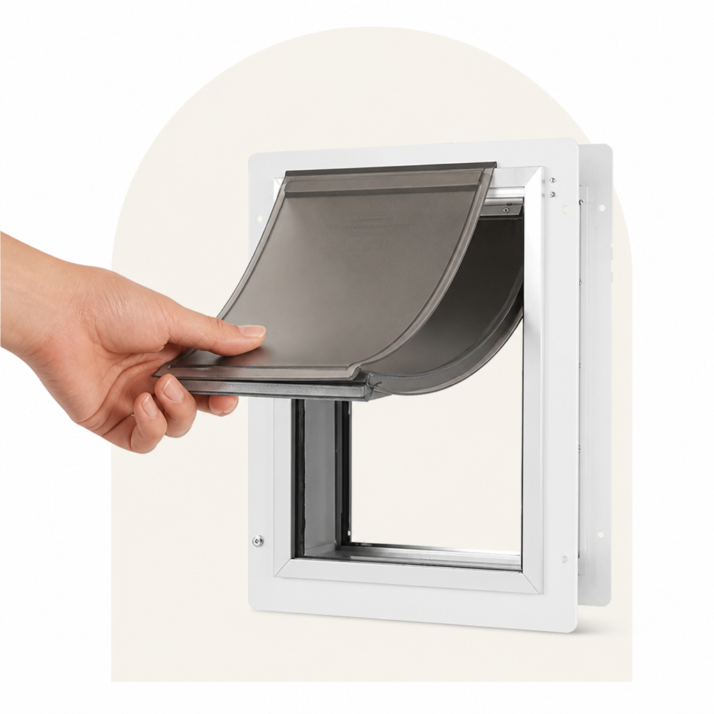 Ortekor Metal Frame Weatherproof & Lockable Pet Door