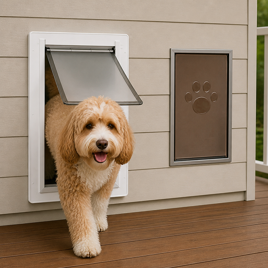 Ortekor Metal Frame Weatherproof & Lockable Pet Door