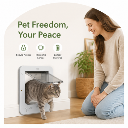 Ortekor Microchip-Activated Automatic Pet Door (XL)