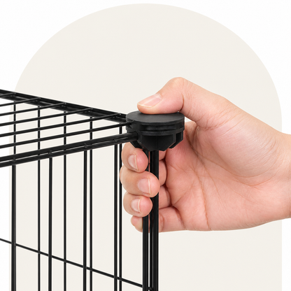 Ortekor Modular Metal & Plastic Mesh Small Pet Playpen (Door Included)