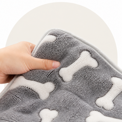 Ortekor Non-Shedding Coral Fleece Pet Blanket