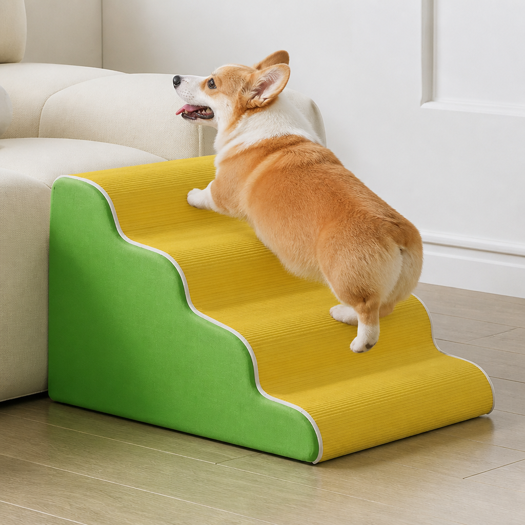 Ortekor Non-Slip Lightweight & Portable Dog Stairs (3-5 Steps)