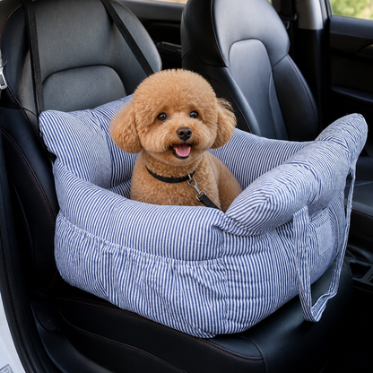 Ortekor Non-Slip & Washable Booster Dog Car Seat (Adjustable Safety Straps)