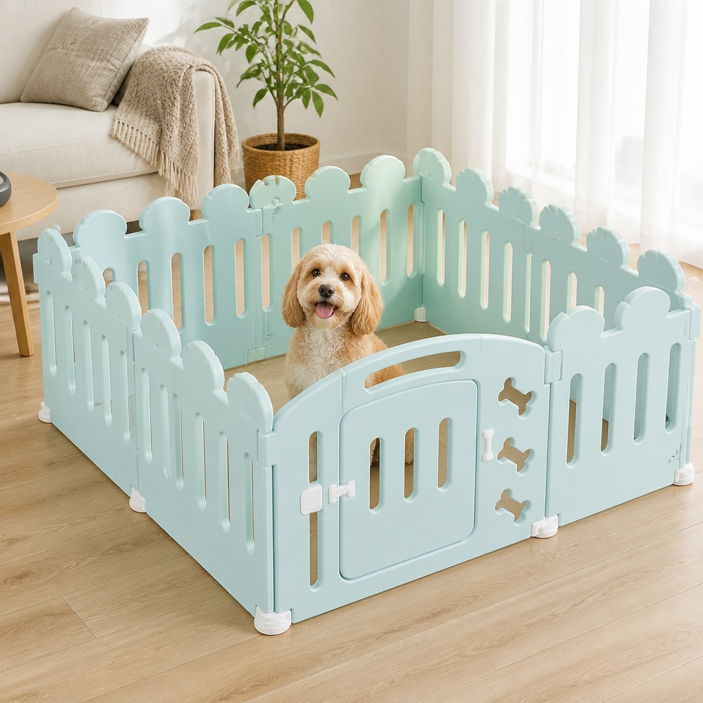 Ortekor Non-Toxic Recycled HDPE & Lockable Dog Playpen