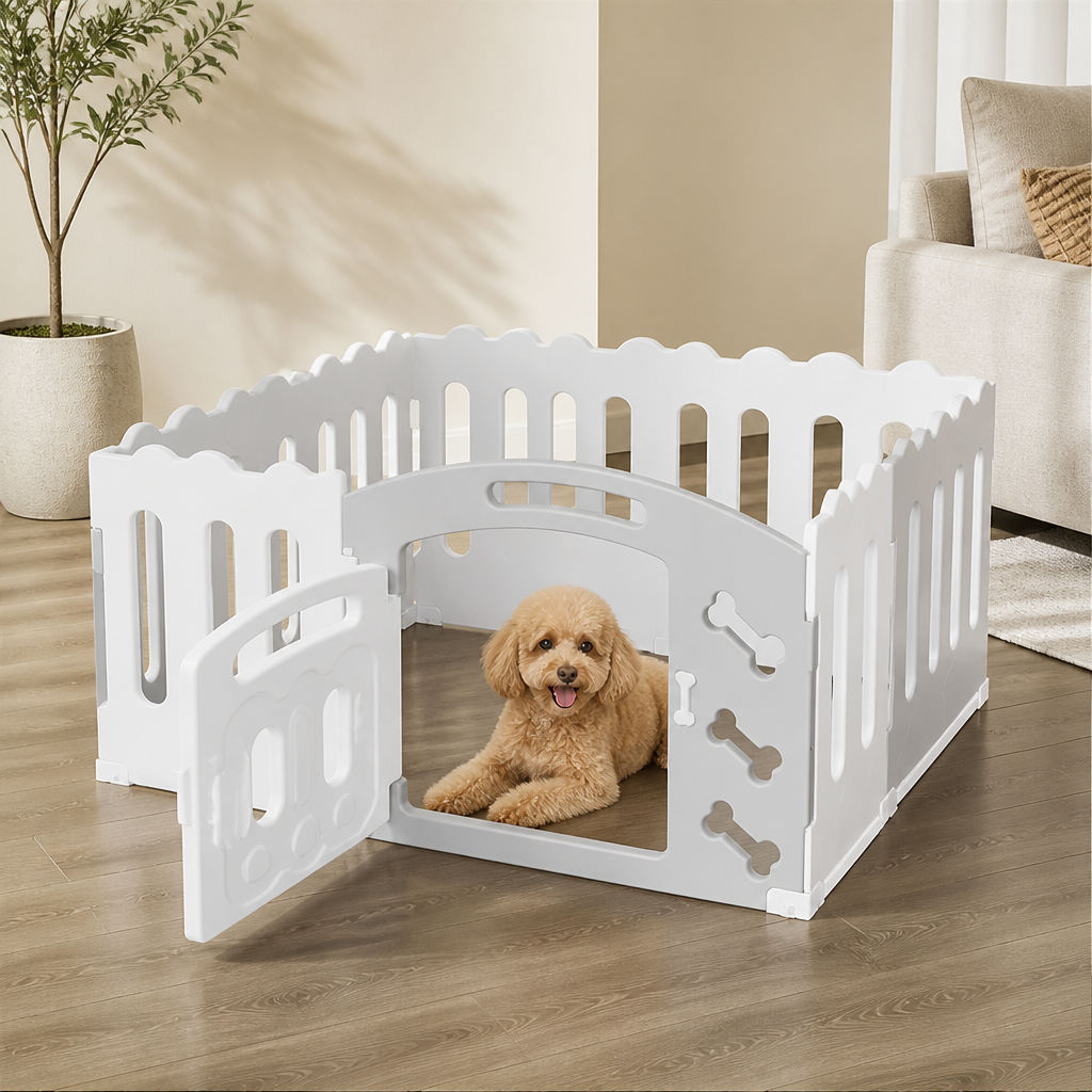 Ortekor Non-Toxic Recycled HDPE & Lockable Dog Playpen