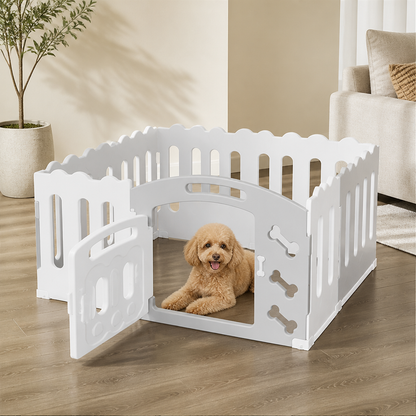 Ortekor Non-Toxic Recycled HDPE & Lockable Dog Playpen