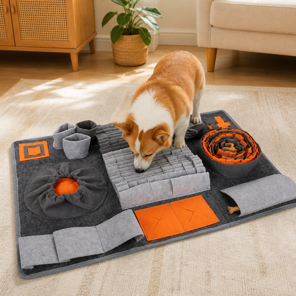 Ortekor Nose-Work & Slow-Feeding Snuffle Mat (Machine Washable)