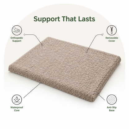 Ortekor Orthopedic 3D Foam & Waterproof Dog Bed (Removable Cover)